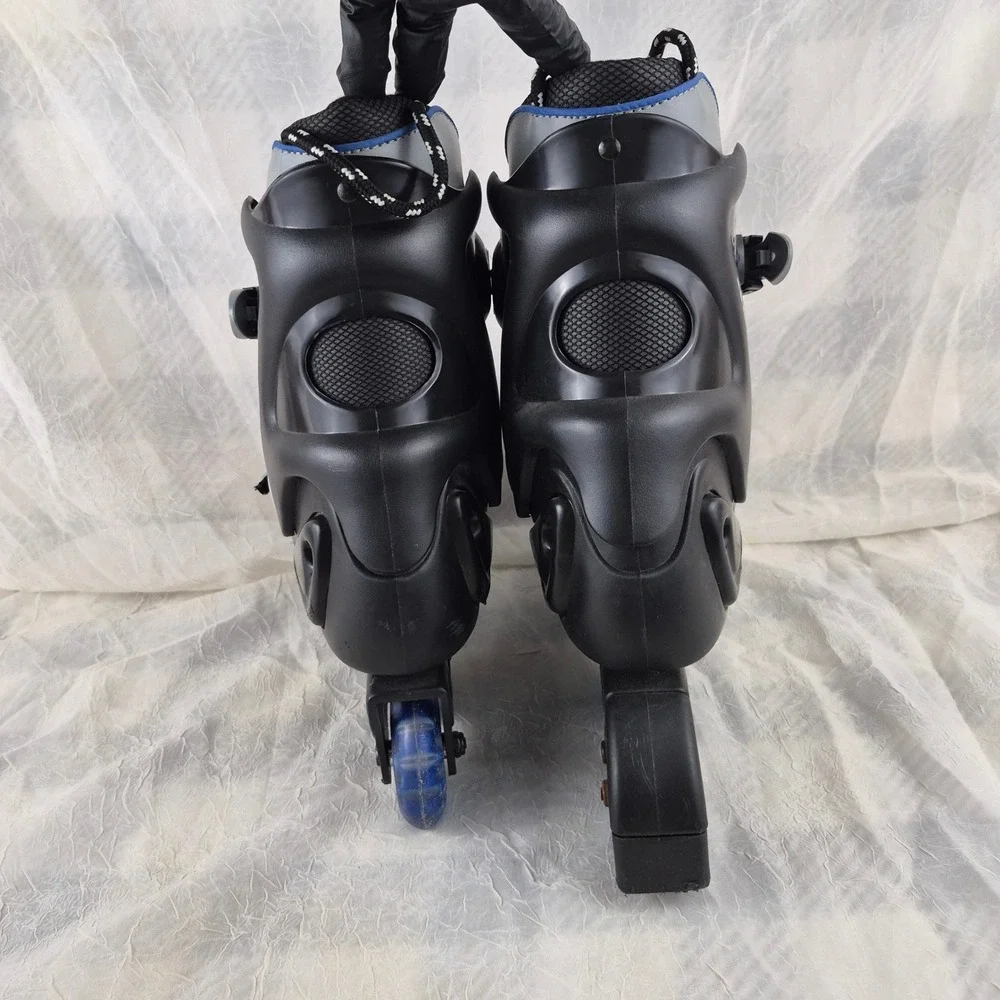 XS To The Max Inline Skates Mens Size 9 Black Blue Comfort Flex Roller Blades